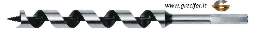 Punta per legno 10×600 mm elicoidale con attacco esagonale – Milwaukee