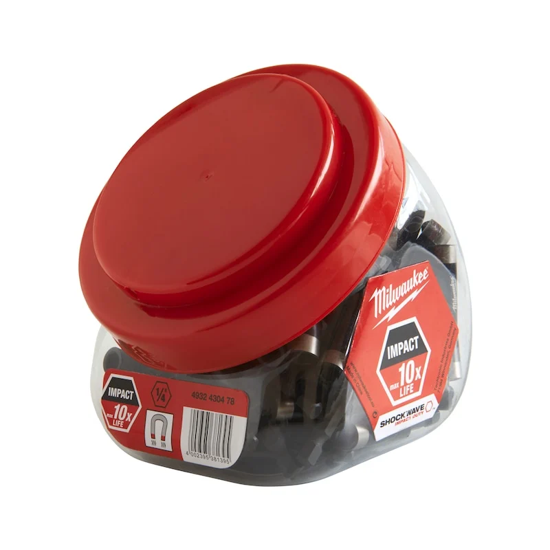 Portabit Bit Magnetico 1/4" esagonale 60 mm Shockwave
